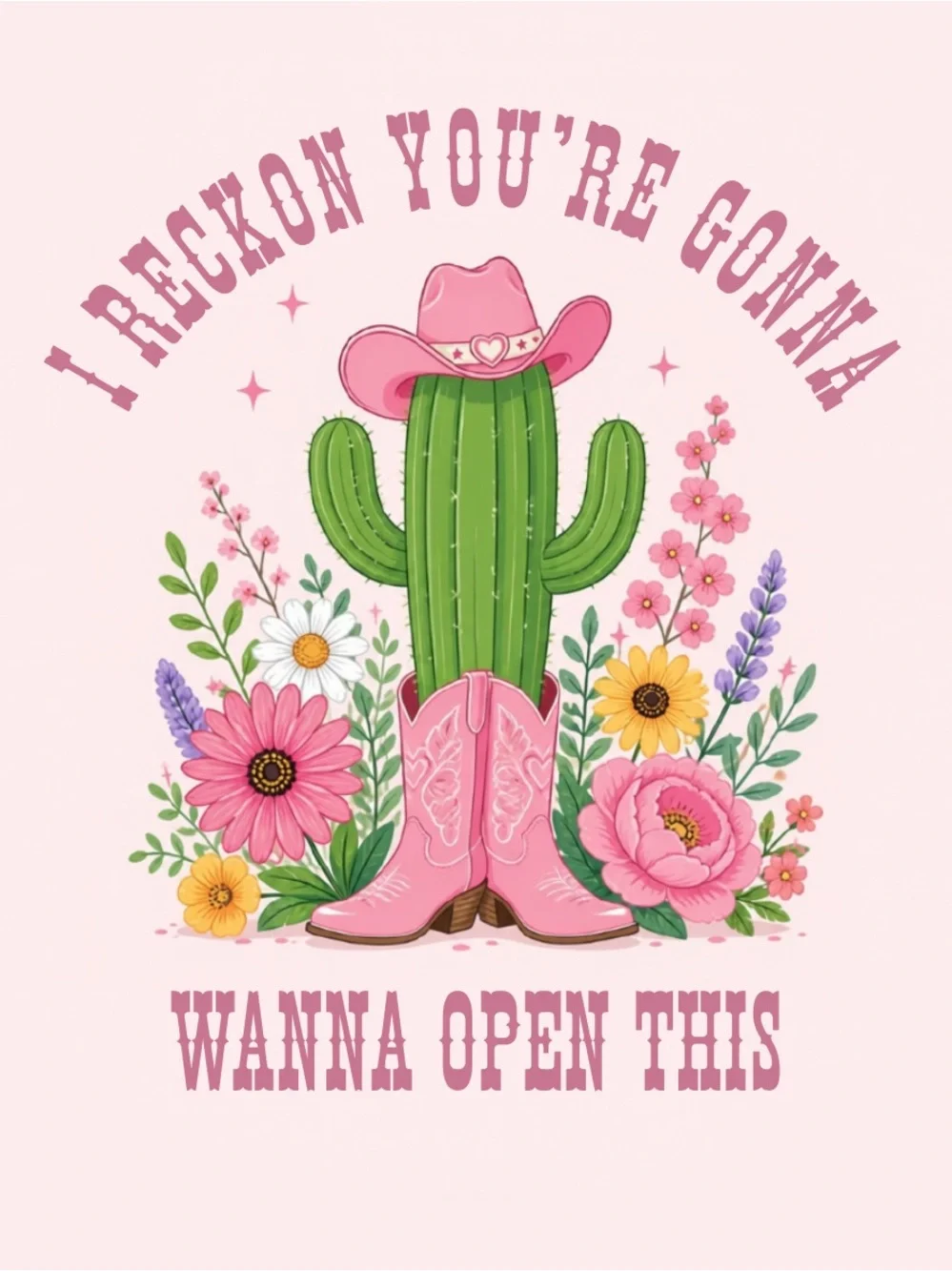 Pink Western Package Stickers (24CT)